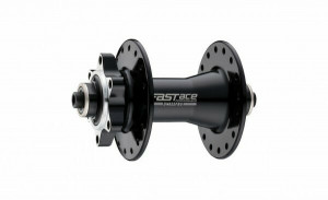 Butuc fata Fastace DN622F, alu, 32H, ax QR M9x100x108mm, pe bile, frana disc (6suruburi), negru, OEM