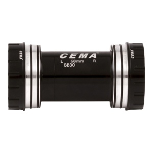 Butuc pedalier CEMA BB30 Interlock, negru, SRAM DUB, rulmenți inox, 28.99 mm