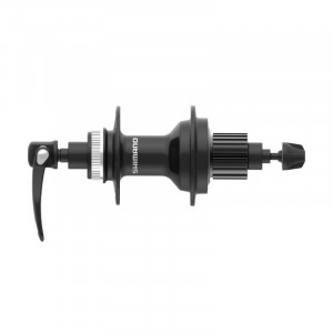 Butuc spate Shimano FH-MT401, 32H, 12V, old 135mm, QR 166mm negru
