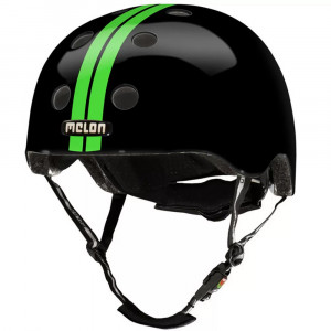 Casca ciclism Melon Straight Green Black, negru/verde