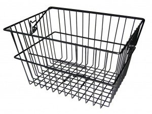 Cos bicicleta spate City 40x30x23,5cm, black, extrahigh
