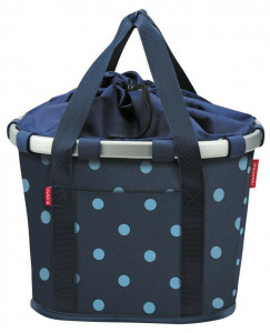 Cos spate cu buline albastre 35X28X26 cm,15 L, 800 G