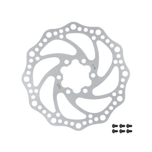Disc Frana Force-6 140mm, 6 Gauri, Argintiu