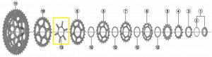 Distantier Shimano CS-M7000