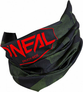 Esarfa O'Neal Neckwarmer Matrix negru/verde