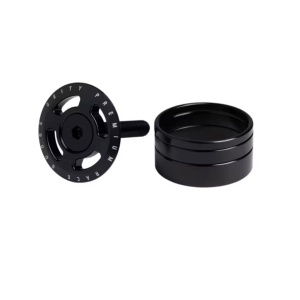 Floare Furca cu Capac DEITY Crosshair cu Distantiere - Black