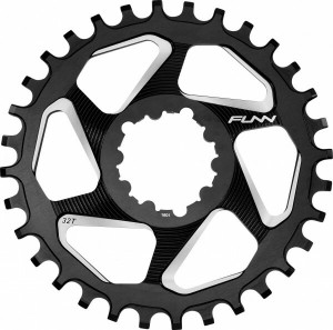 Foaie angrenaj Funn Solo DX, Alu, 32T, DM Sram, 3mm offset, pentru Boost, neagra