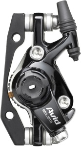 Frână disc mecanică MTB Avid BB7S, negru anodizat, cu rotor și adaptor 200 mm