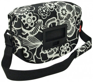 Geanta de umar/ghidon KLICKfix Fun Bag fleur/black, 25x19x8cm, ohne Lenkerad.