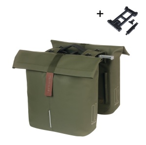Geanta dubla BASIL City MIK, 28-32L, Moss Green