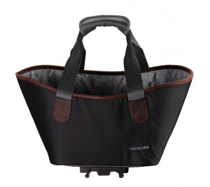 Geanta Racktime System shopping bag Agnetha black, incl. Snapit adapter