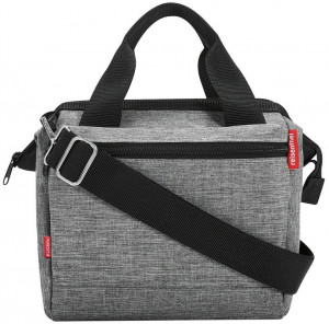 handlebar bag KLICKfix Roomy twist silver, 24x22x13cm, w/o adapt.
