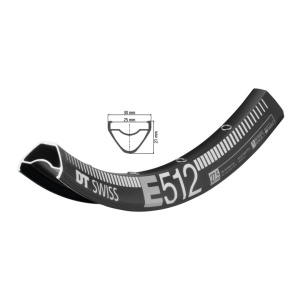 Janta DT Swiss E 512 27,5 Inch Negru 28 Gauri 584-25