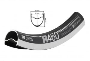 Janta DT Swiss R 460 28" black 622-18 VL 6,5mm 28H