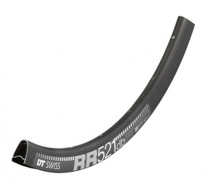 Janta DT Swiss RR 521 DB 28" Black 622-20, 24H