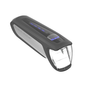 Lumina fata LED B&M Ixon Core 2, 70 Lux, Negru/Argintiu