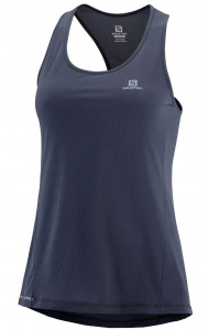 Maiou alergare Salomon Agile Tank graphite femei