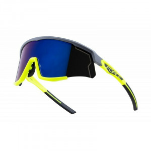 Ochelari Force Sonic gri/fluo, lentila albastra oglinda