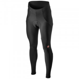 Pantaloni lungi Castelli Sorpasso RoS W, de dama, Negru/Gri Reflectorizant