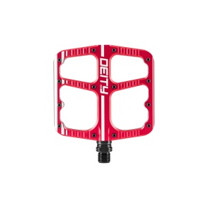 Pedale DEITY Flat Trak, Rosu