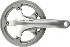 Pedalier Shimano Alfine 39 teeth 170mm FC-S501 Silver with KSS Hollowtech II