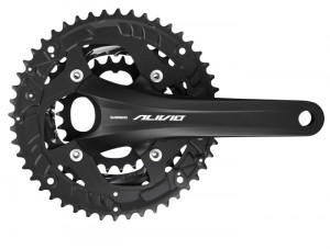 Pedalier Shimano Alivio FC-T4060 44x32x22T 175mm 9v 2-PCS FC 50mm fara CG negru