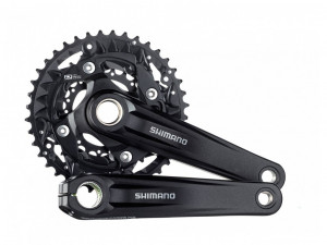 Pedalier Shimano Deore FC-MT500-3 40x30x22T 175mm 10v fara BB negru