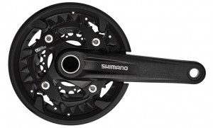 Pedalier Shimano MT500 40/30/22 teeth 175mm FC-MT500 black,w. KSS w. fixed axle