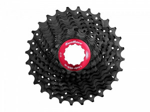Pinioane Sunrace CSRX1 EAS, pe caseta, 11-28T, 11 vit, negre/rosu, AM