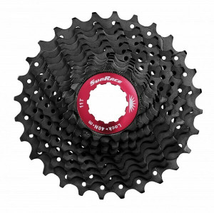 Pinioane Sunrace CSRX1 EAWR, pe caseta, 11-36T, 11 vit, negre/rosu, AM