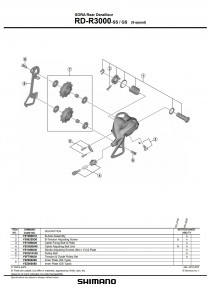 Placa interioara Shimano RD-R3000-GS