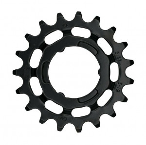 Placa pedalier pentru eBike KMC pentru Shimano 1/2\ X 3/32\ , 19 T, negru