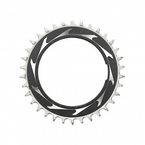 Placa pedalier Sram T-type,12s., XXSL Eagle 34 TEETH, D1, ALUM., TM 0MM OFFSET, BL/SILV