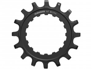 Placa pedalier X-SYNC Sprocket for Bosch motors 16T Straight Steel Black