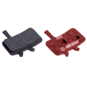 Plăcuțe frână disc Sinter Avid, organice, MTB Standard, roșii, set
