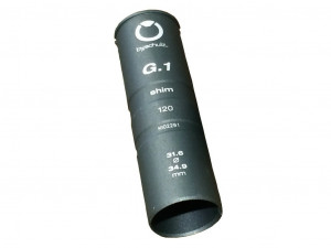 reducing sleeve bySchulz 31.6 - 34.9mm grey, Alu, 120mm