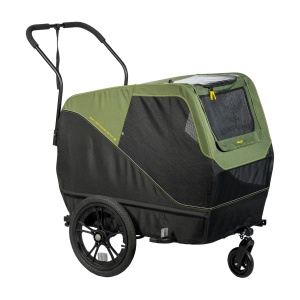 Remorca Bicicleta Pentru Transport Caini XLC, Large BS-C13, 16", Pliabila, Verde /Lime/Negru