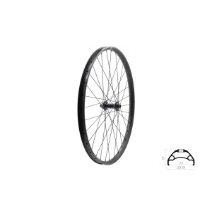 Roata fata KLS ASESINO 25 DSC F, 27,5", Negru