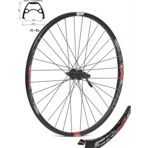 Roata Spate CROSSER X6 32H 28'' Casete, QR - Frana disc (CenterLock) cu Butuc SHIMANO TX505 | capsata