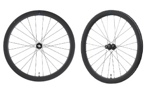 ROTI SHIMANO WH-RS710-C46-TL, FATA & SPATE, 24H/24H, 11/12 VIT., OLD 100/142MM, AX E-THRU 12MM, CU BANDA TUBELESS, PT. ROTOR CENTER LOCK