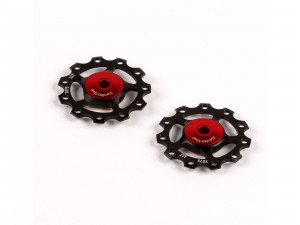 Rotite schimbator spate 9/10/11V Pulley wheels Stainless - black