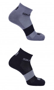 Sosete drumetie Salomon Evasion 2-Pack night sky+flint stone unisex