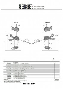 Surub pt. reglare cablu Shimano SL-M7000 stanga