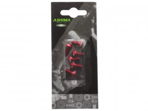 Suruburi Ashima M5*10 aluminiu pentru disc 6 bucati rosii