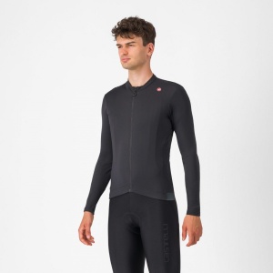 Tricou cu maneca lunga Castelli Espresso Thermal Negru