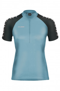 Tricou Cube ATX WS jersey full zip CMPT S/S Blue
