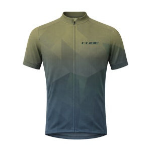 Tricou CUBE Cmpt Mountain S/s Green