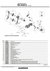 Unitate stabilizare Shimano RD-RX812