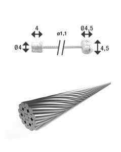 XLC shift inner cable ? 1.1/2,500mm 2 nipples