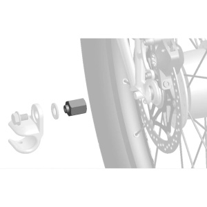 Adaptor THULE Pentru Butuci SHIMANO Nexus Si Alfine, 3/8" X 26, Argintiu